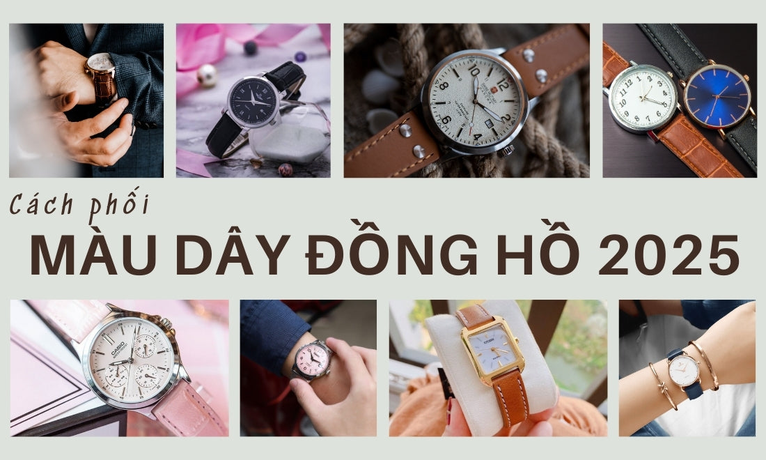 Cách phối màu dây với đồng hồ