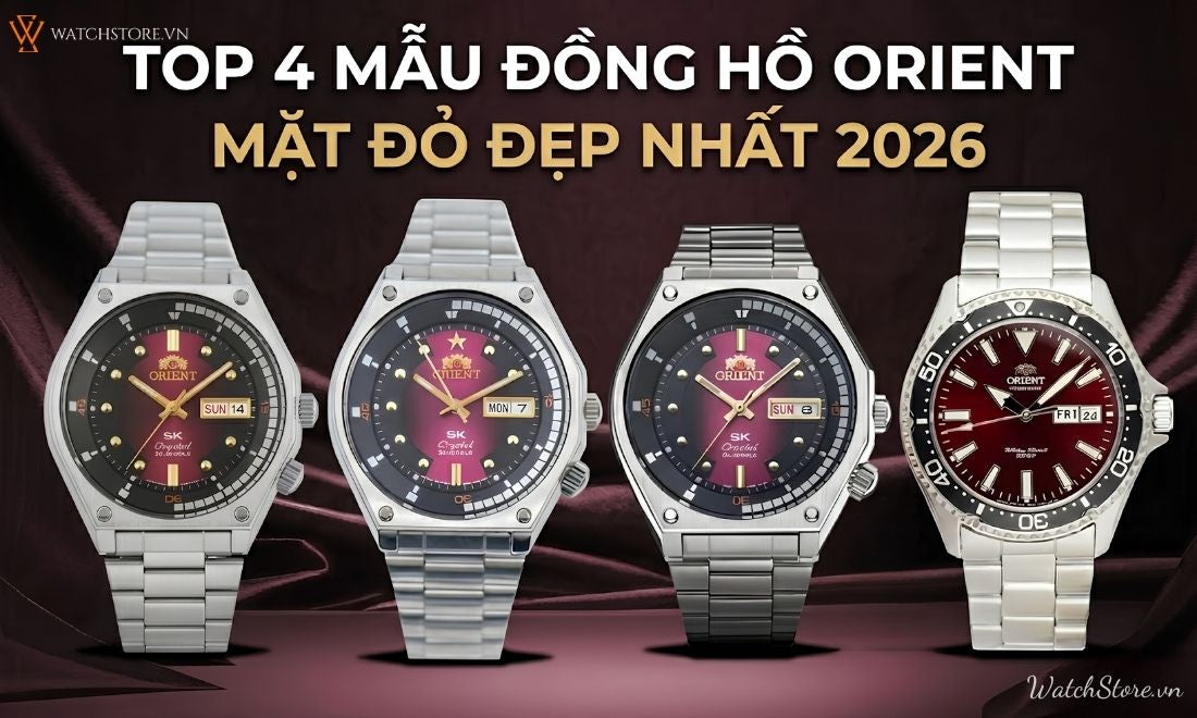 Top 4 đồng hồ Orient mặt đỏ đẹp nhất, phối đồ tạo điểm nhấn