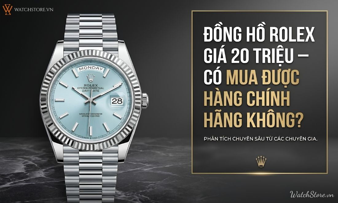 Đồng hồ Rolex giá 20 triệu: có mua được hàng chính hãng không?