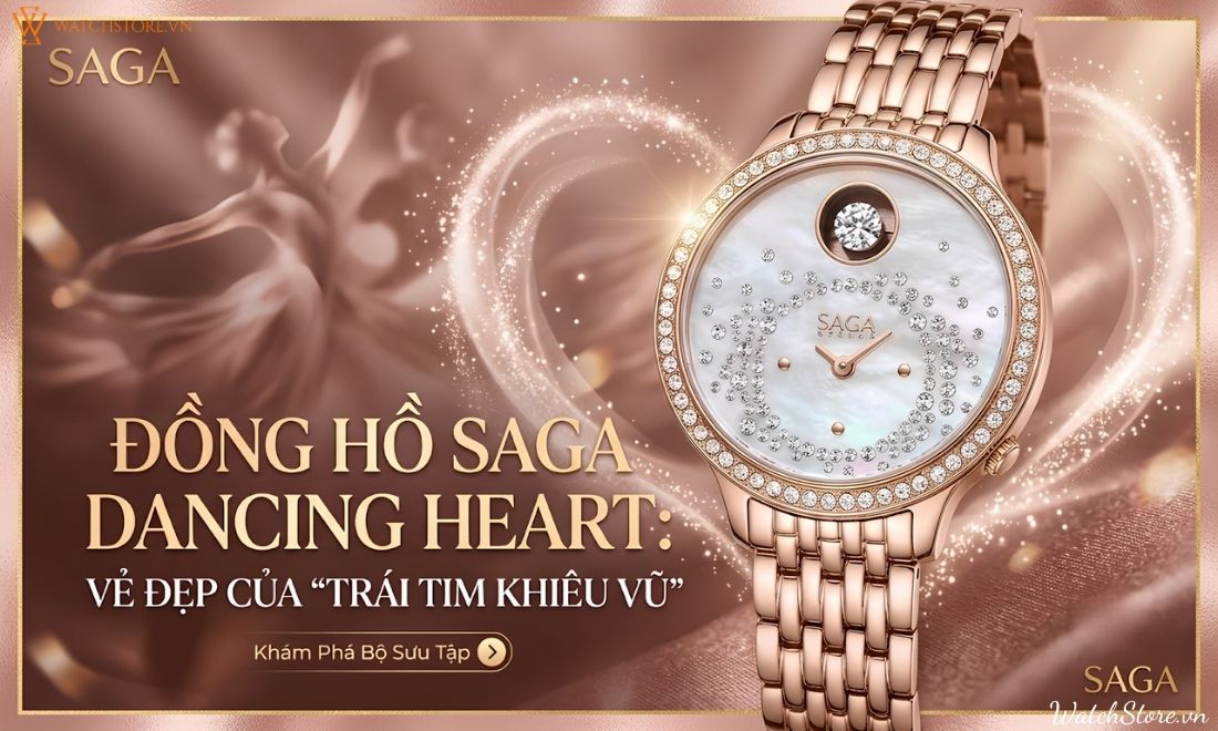 BST đồng hồ Saga Dancing Heart: Vẻ đẹp của trái tim khiêu vũ