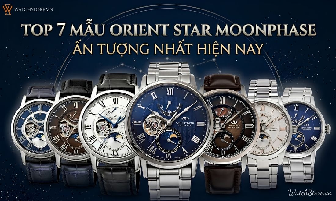 Top 7 mẫu Orient Star Moonphase ấn tượng nhất hiện nay
