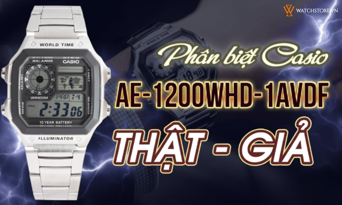 Phân biệt Casio AE1200WHD-1AVDF