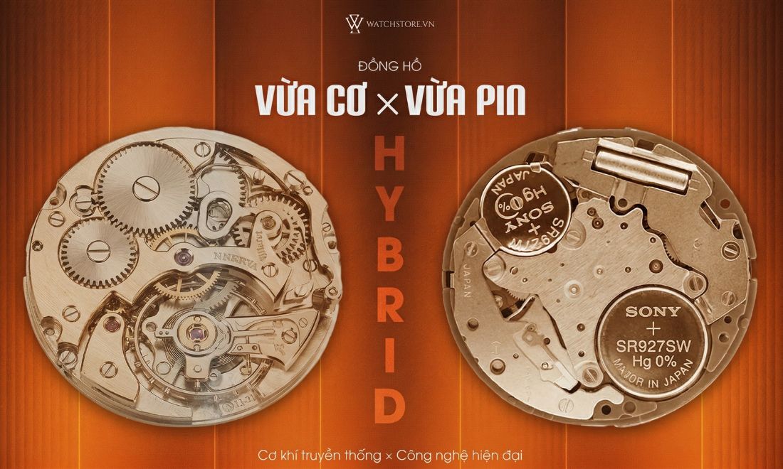 Đồng hồ vừa cơ vừa pin Hybrid