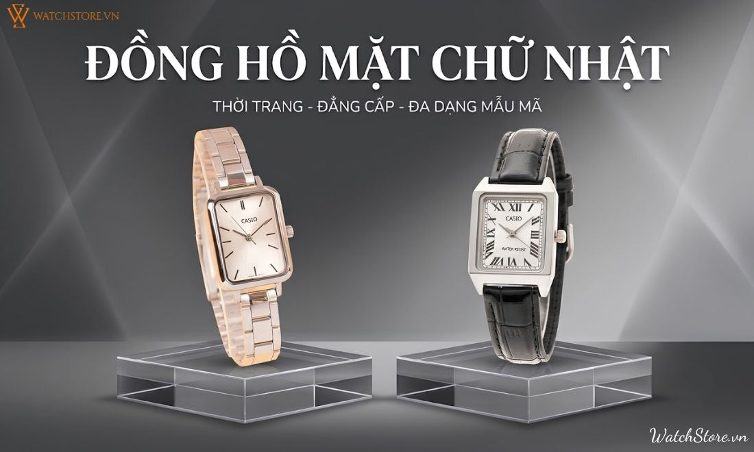 Đồng hồ mặt chữ nhật