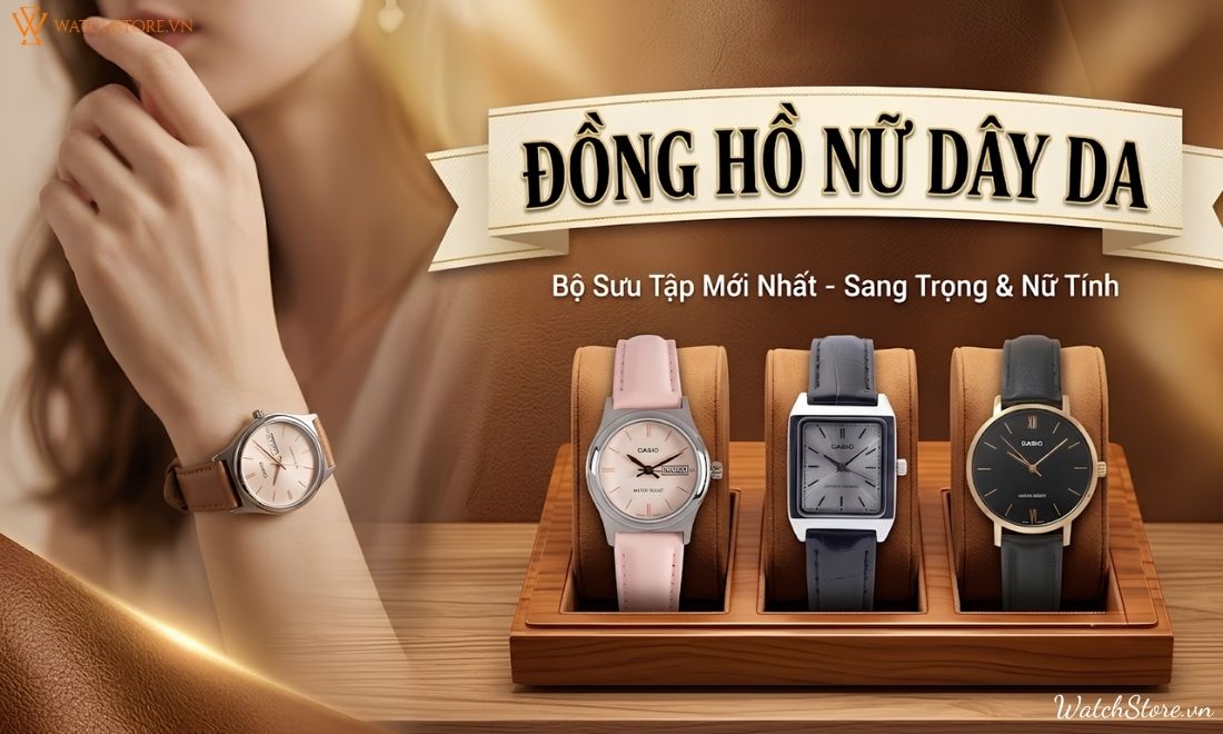 Đồng hồ nữ dây da