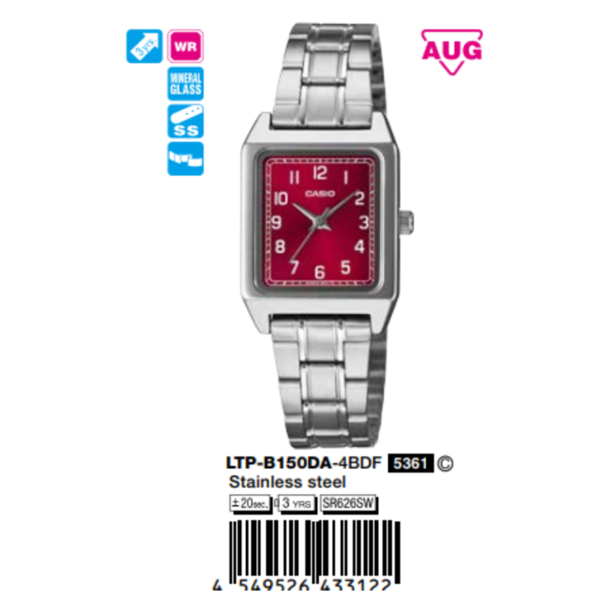Casio Nữ LTP-B150DA-4BDF