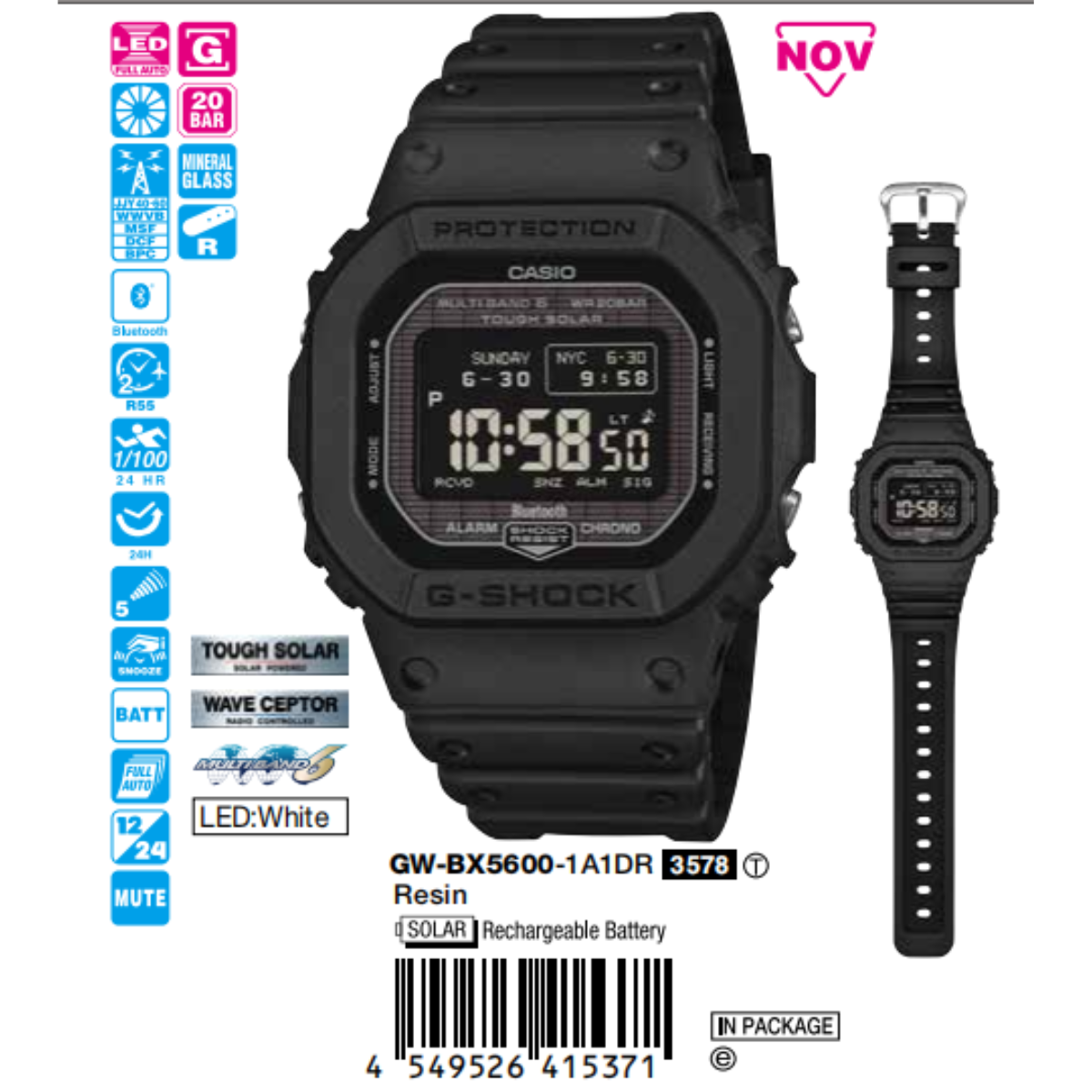 Casio Nam GW-BX5600-1A1DR
