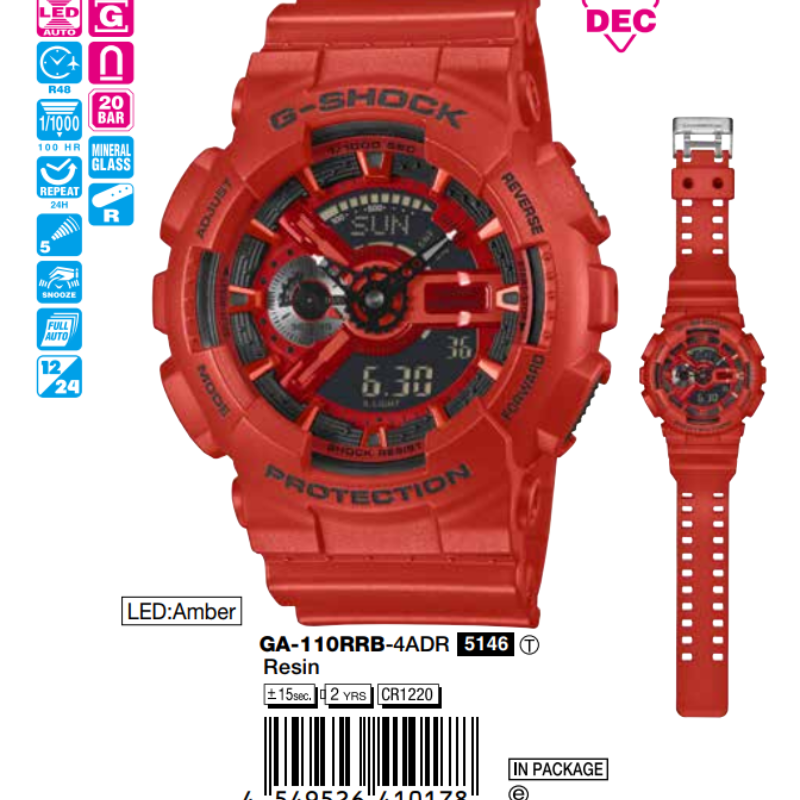 Casio Nam GA-110RRB-4ADR