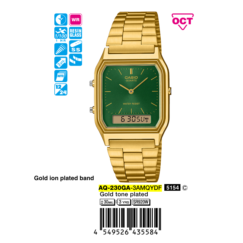 Casio Unisex AQ-230GA-3AMQYDF