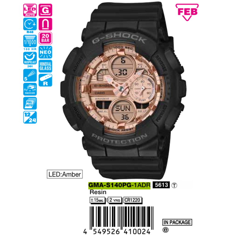 Casio Nữ GMA-S140PG-1ADR