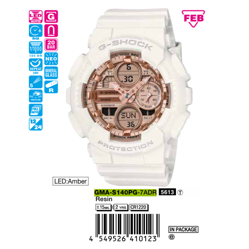 Casio Nữ GMA-S140PG-7ADR