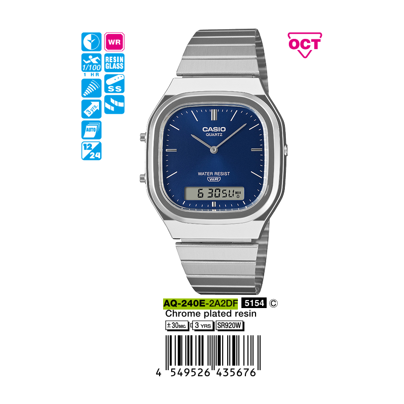 Casio Unisex AQ-240E-2A2DF