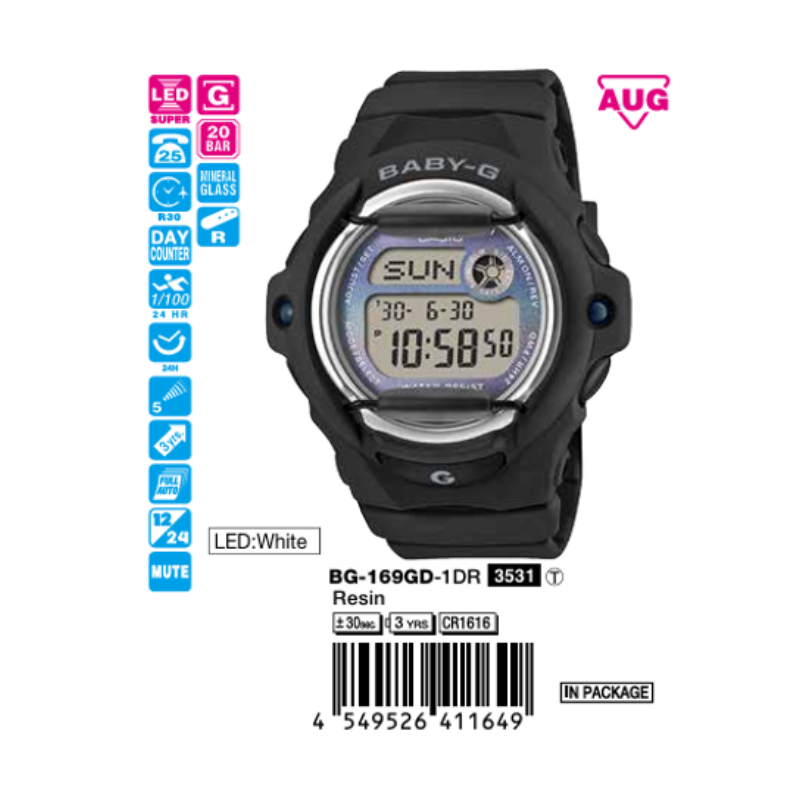 Casio Nữ BG-169GD-1DR