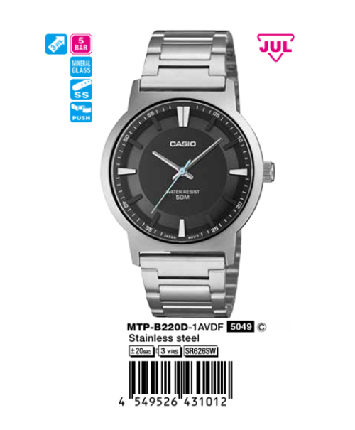 Casio Nam MTP-B220BL-1AVDF