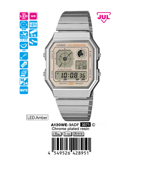 Casio Nam A130WE-9ADF