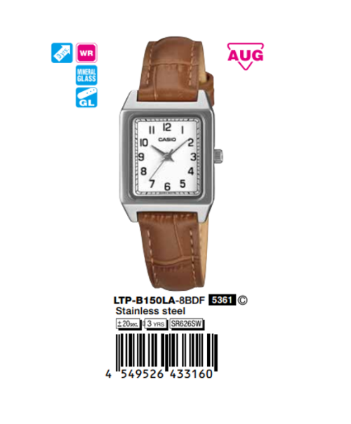 Casio Nữ LTP-B150LA-8BDF