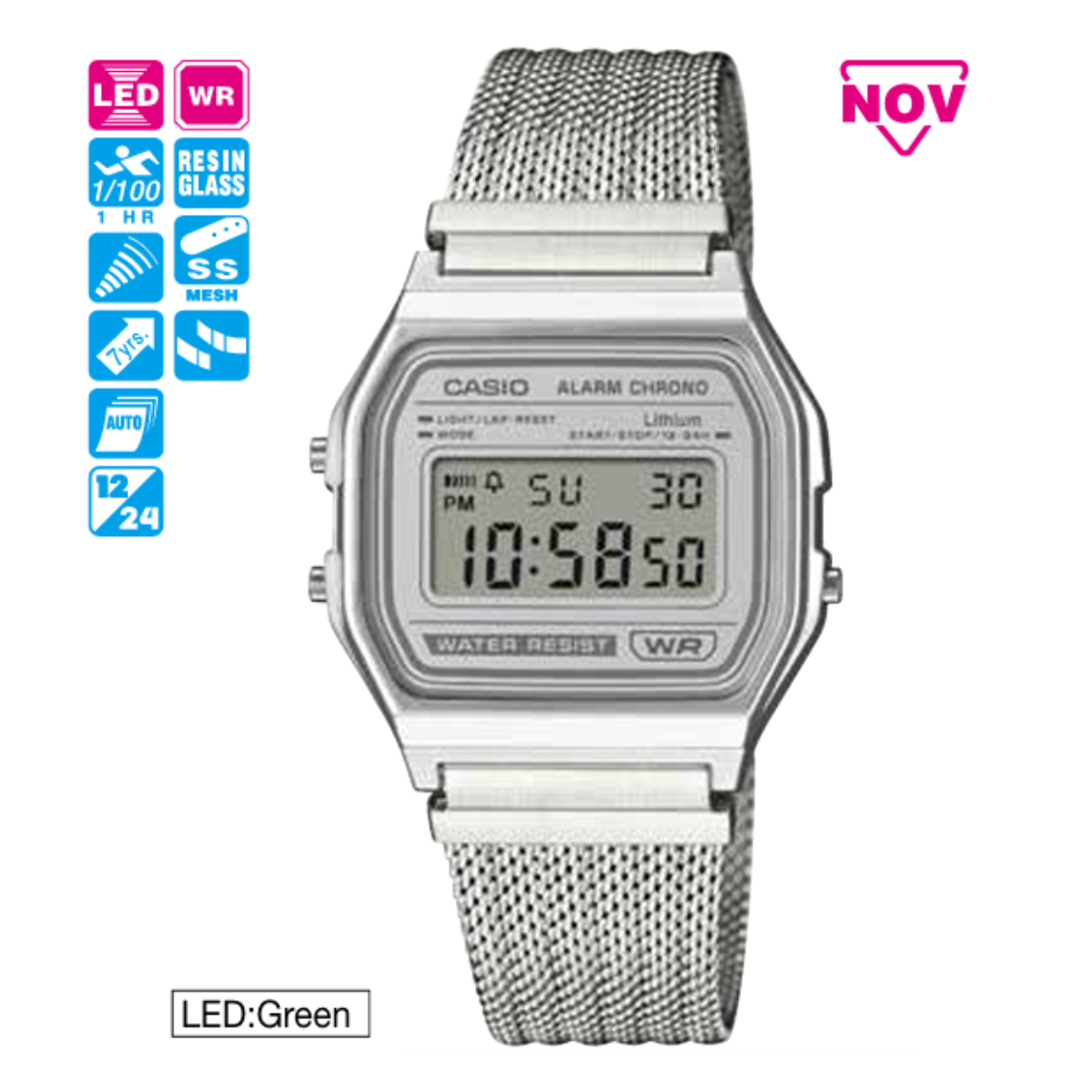 Casio Unisex A158WEM-7DF
