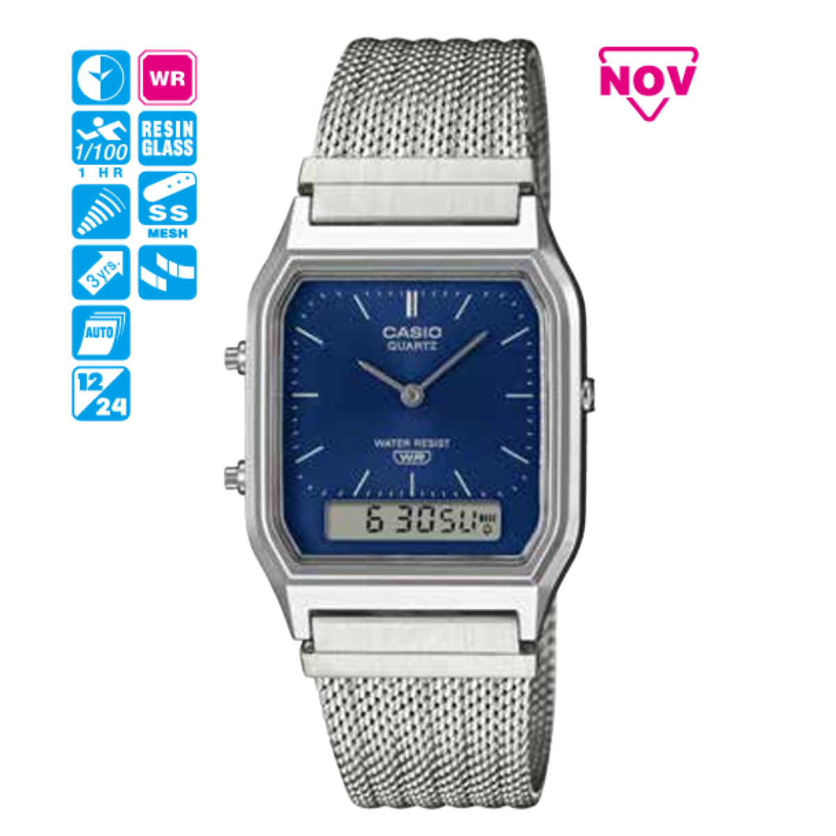 Casio Unisex AQ-230EM-2ADF