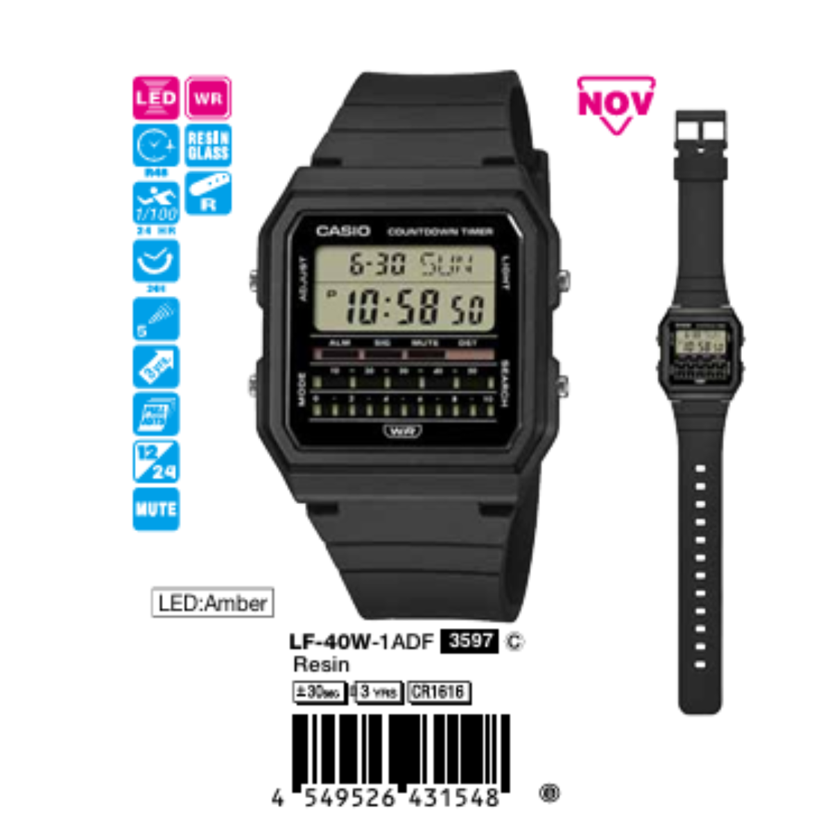 Casio Unisex LF-40W-1ADF