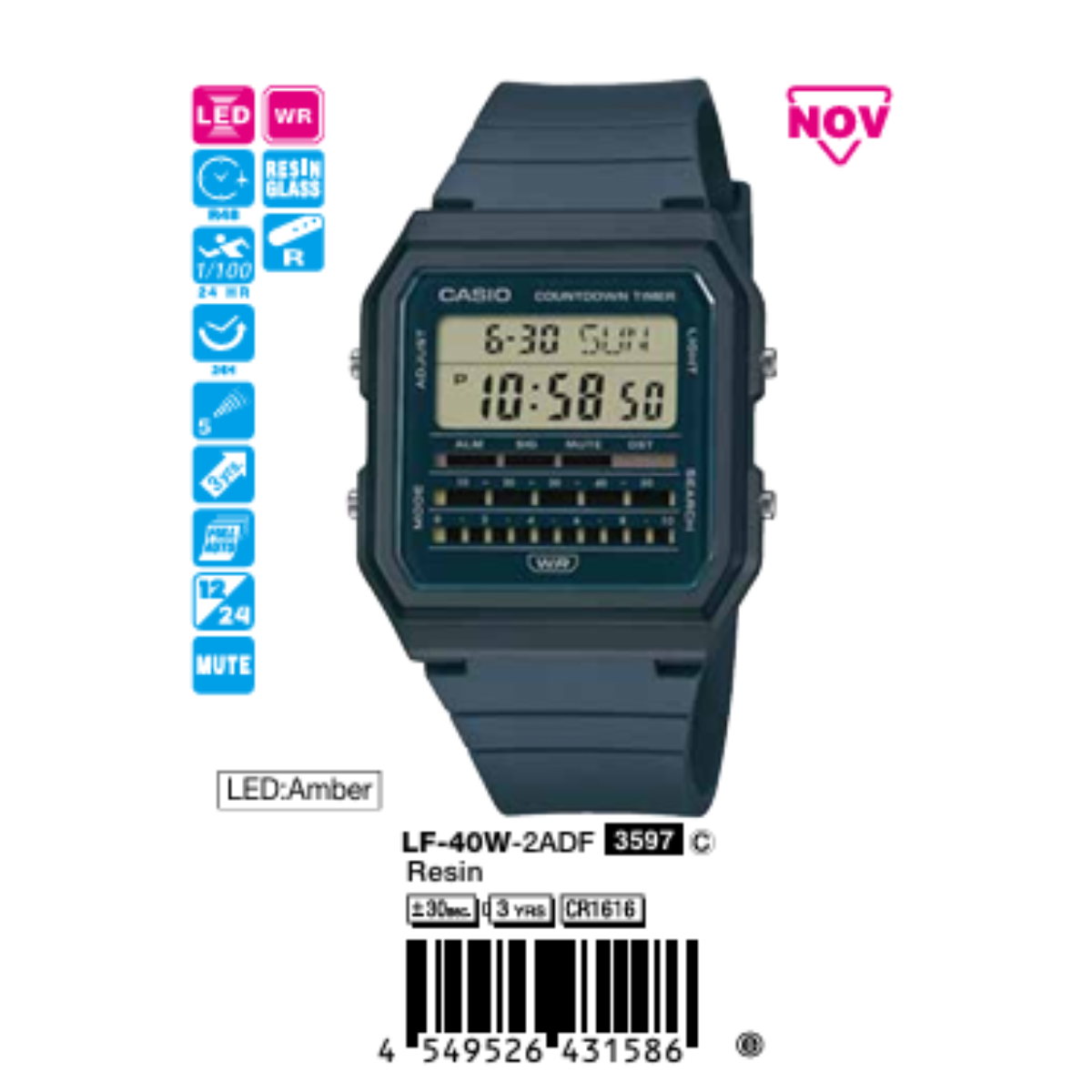 Casio Unisex LF-40W-2ADF