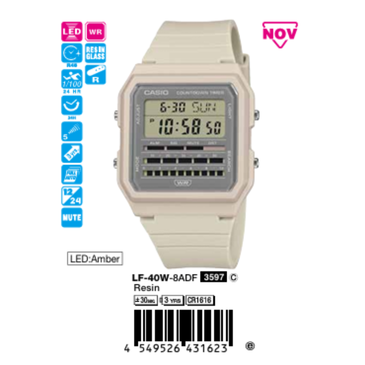 Casio Unisex LF-40W-8ADF