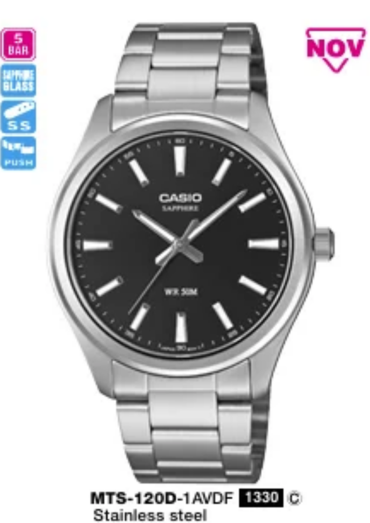 Casio Nam MTS-120D-1AVDF