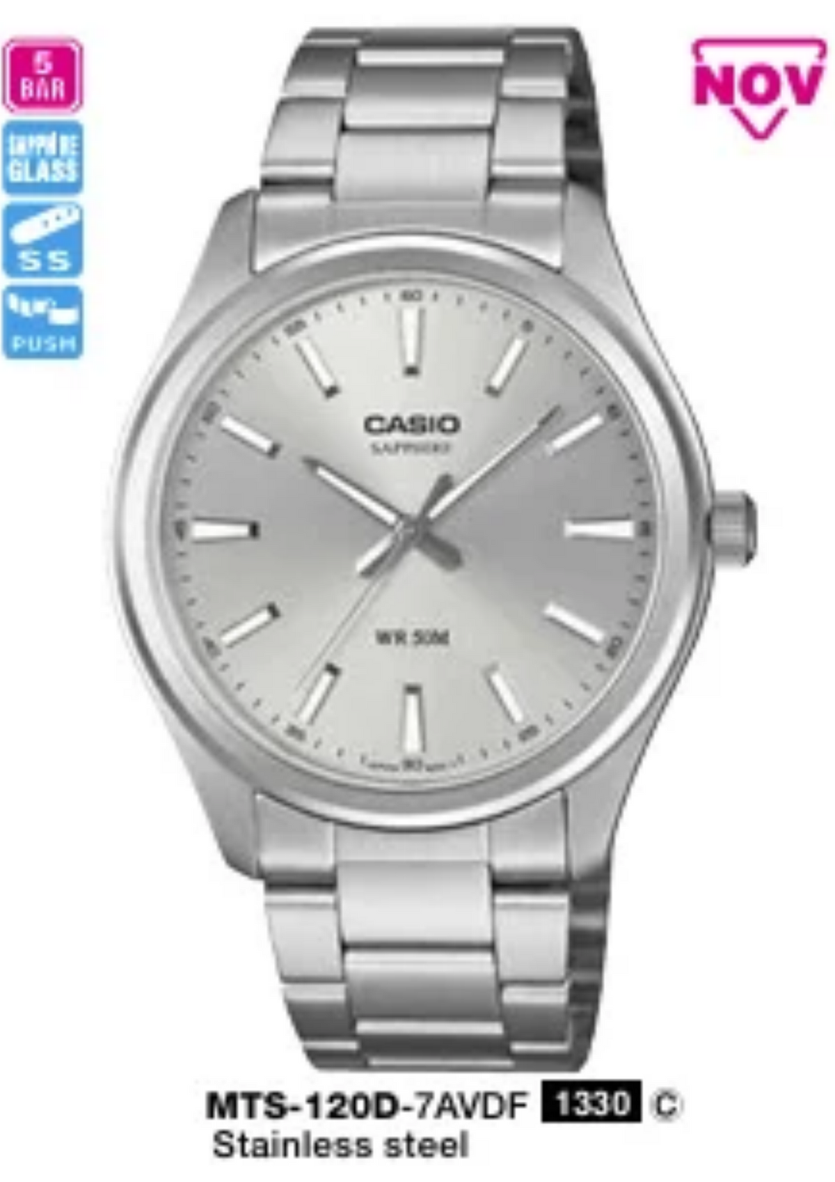 Casio Nam MTS-120D-7AVDF
