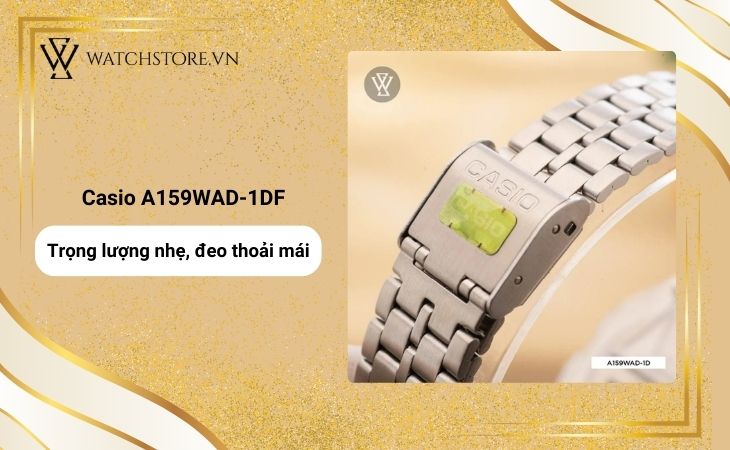 Casio A159wad 1df Trong Luong Nhe Deo Thoai Mai 1740111956