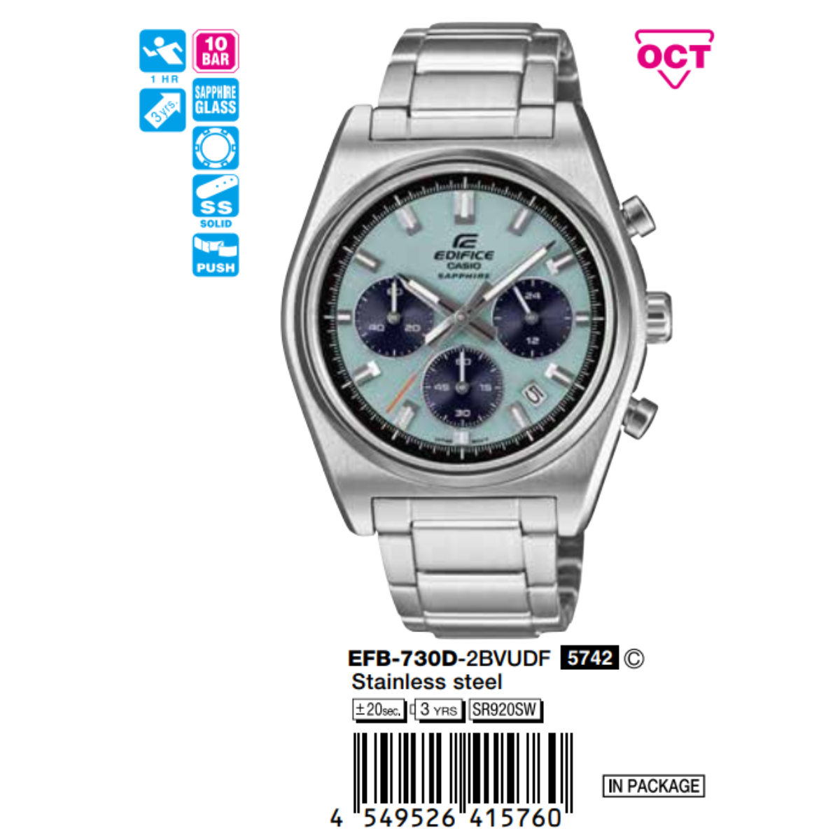 Casio Nam EFB-730D-2BVUDF