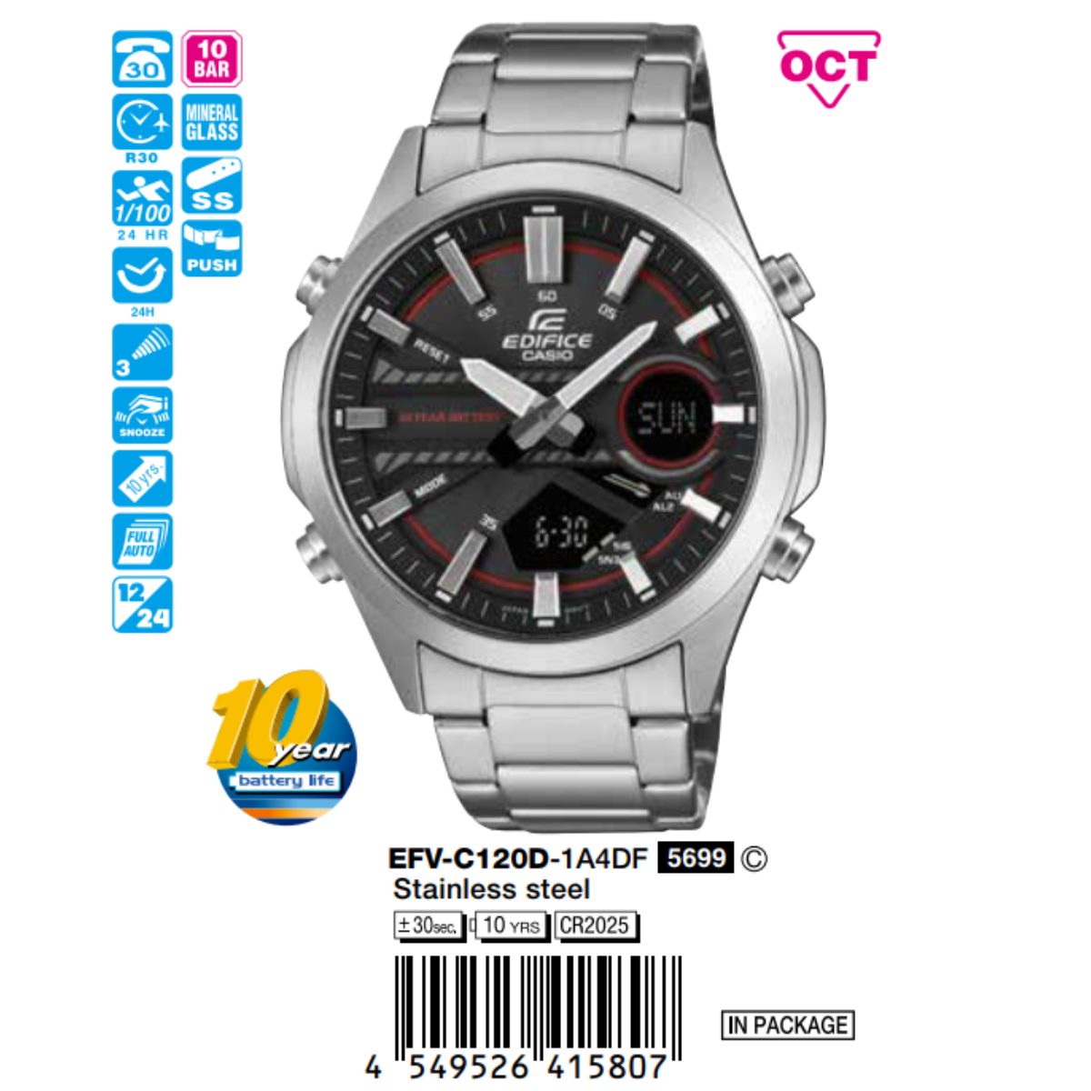 Casio Nam EFV-C120D-1A4DF