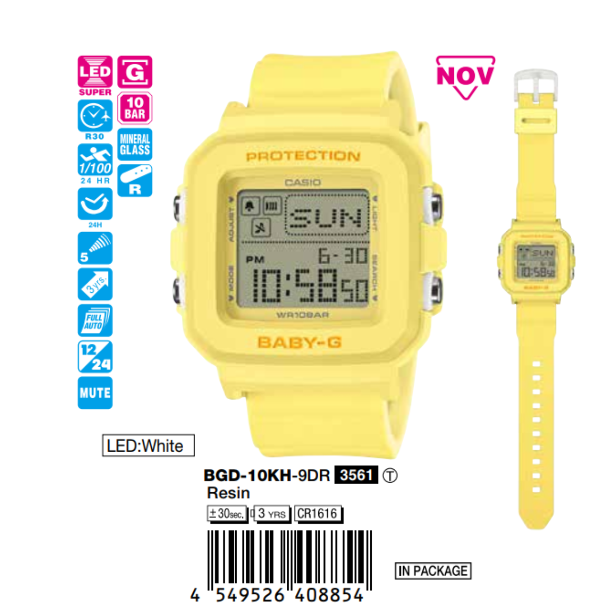 Casio Nữ BGD-10KH-9DR