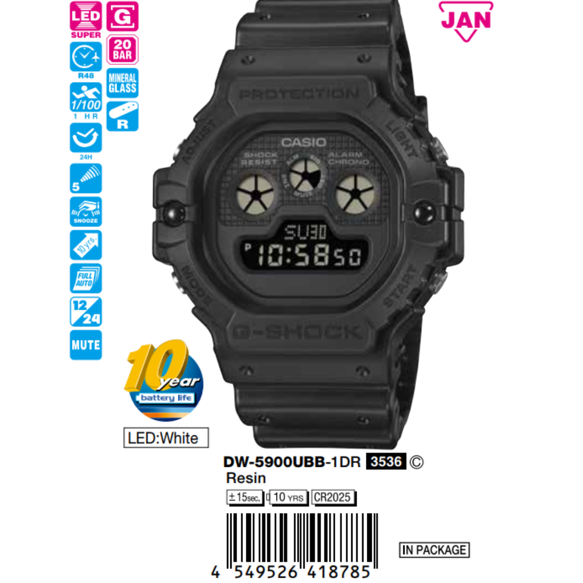 Casio Nam DW-5900UBB-1DR