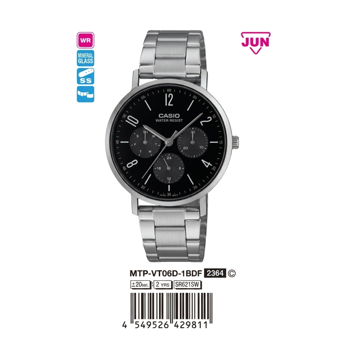 Casio Nam MTP-VT06D-1BDF