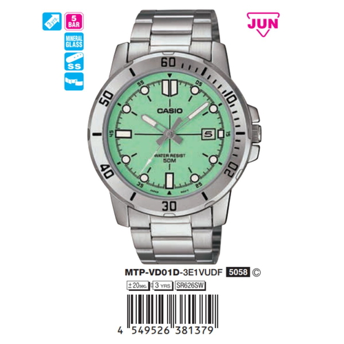 Casio Nam MTP-VD01D-3E1VUDF