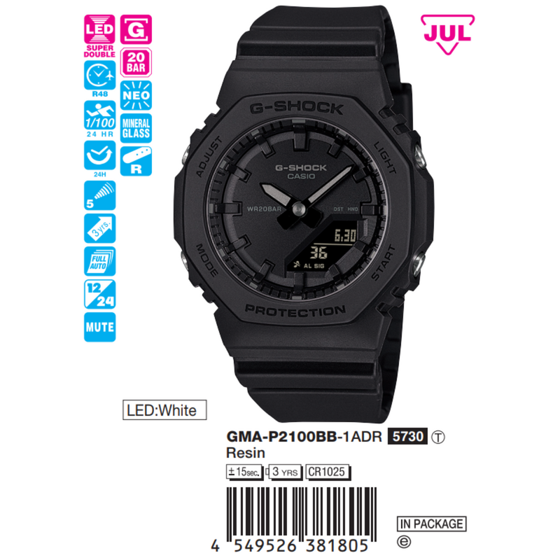 Casio G-Shock Nữ GMA-P2100BB-1ADR