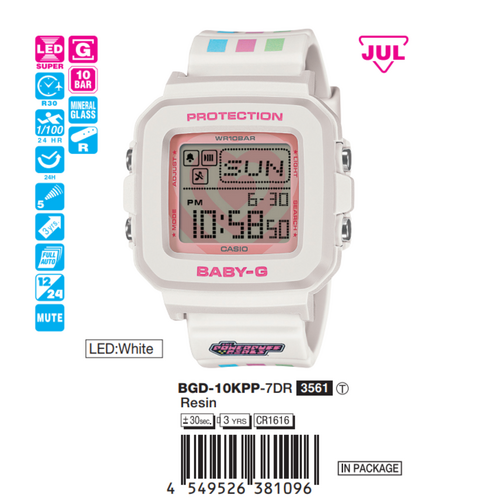 Casio Baby-G Nữ BGD-10KPP-7DR