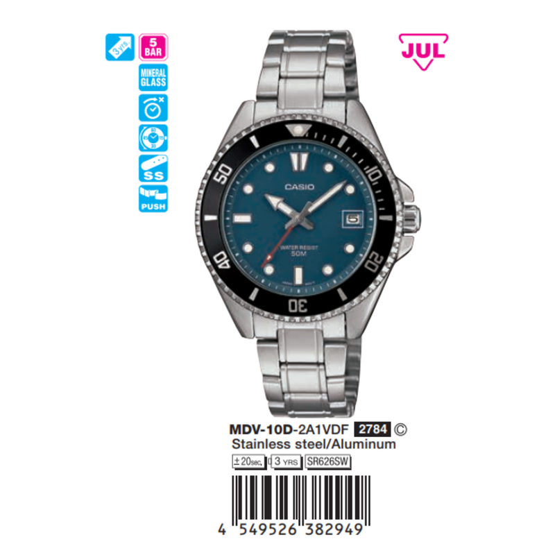 Casio Nam MDV-10D-2A1VDF