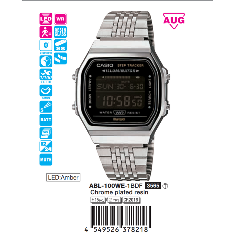 Casio Unisex ABL-100WE-1BDF