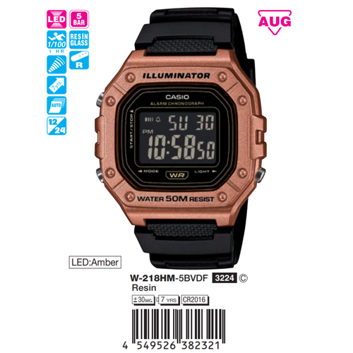 Casio Nam W-218HM-5BVDF