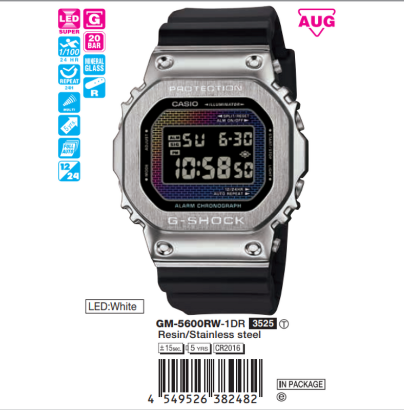 Casio G-Shock Nam GM-5600RW-1DR