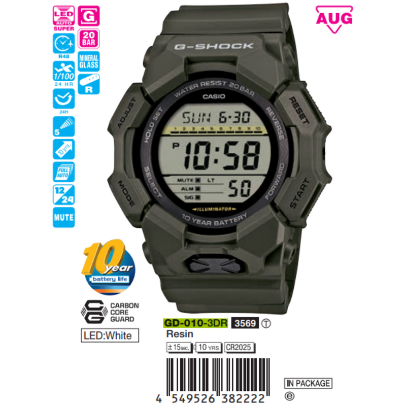 Casio G-Shock Nam GD-010-3DR