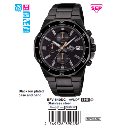 Casio Edifice Nam EFV-640DC-1AVUDF