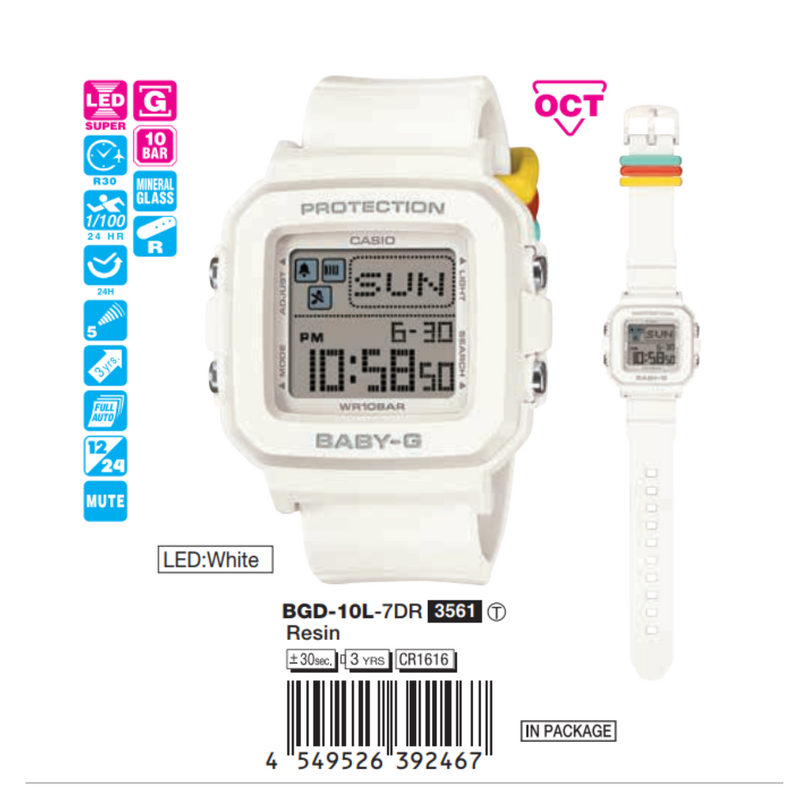 Casio Unisex BGD-10L-7DR