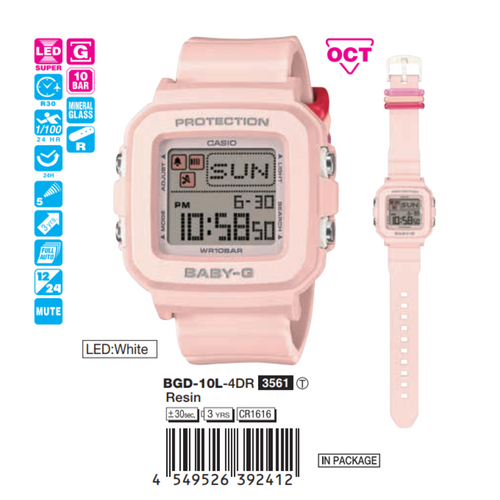 Casio Unisex BGD-10L-4DR