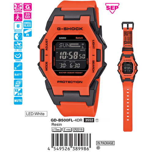 Casio G-Shock Nam GD-B500FL-4DR