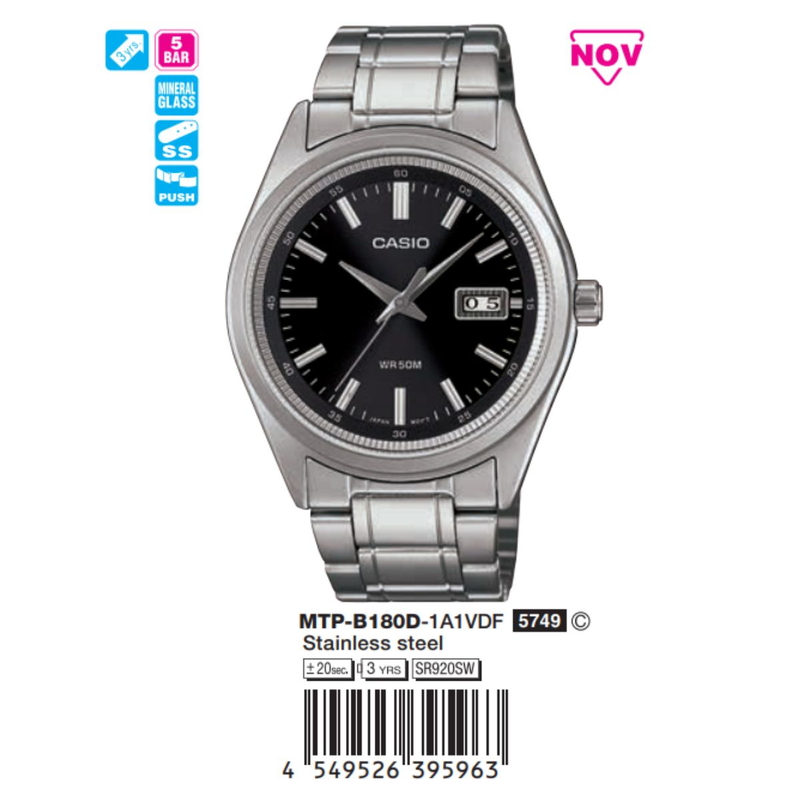 Casio Nam MTP-B180D-1A1VDF