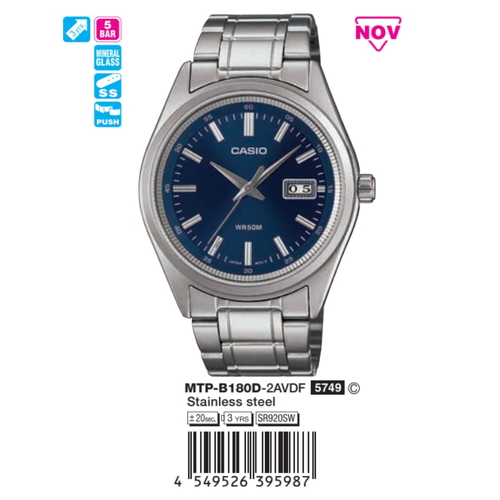 Casio Nam MTP-B180D-2AVDF