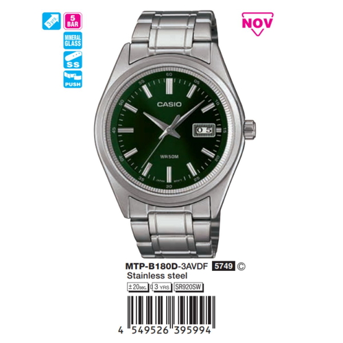 Casio Nam MTP-B180D-3AVDF