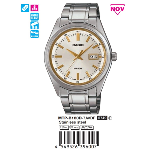 Casio Nam MTP-B180D-7AVDF
