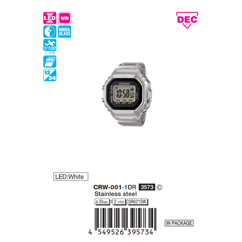 Casio Unisex CRW-001-1DR